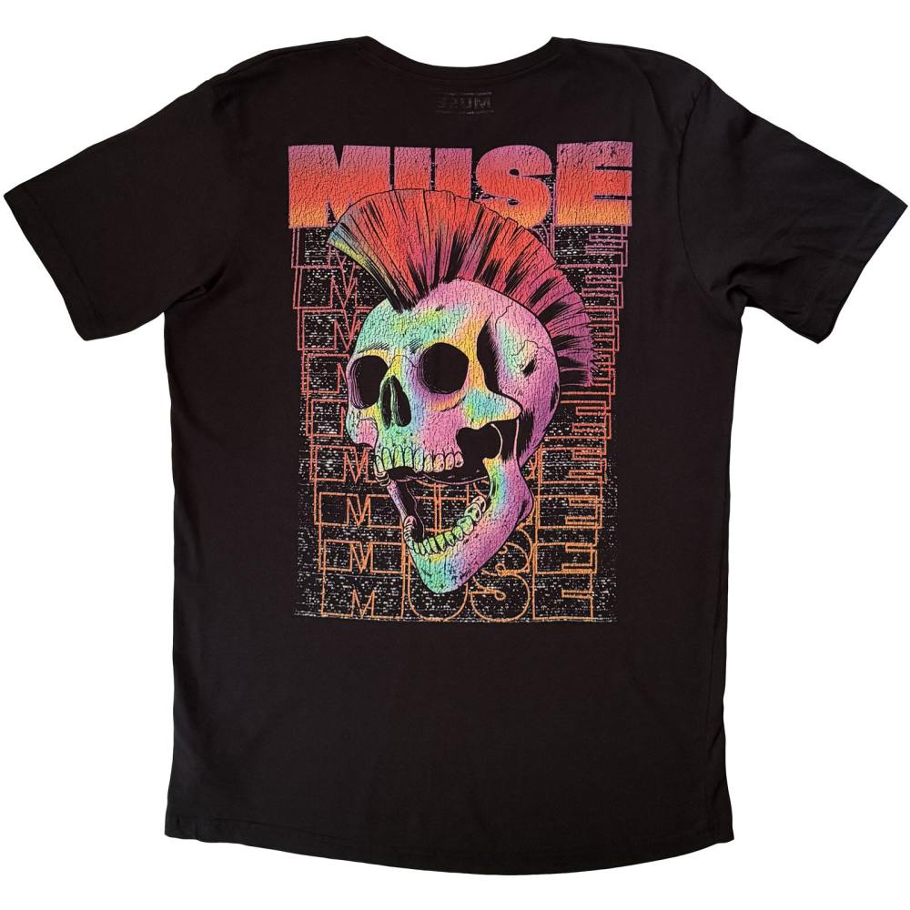 Muse - Punk Skull Mens Tshirt - Black